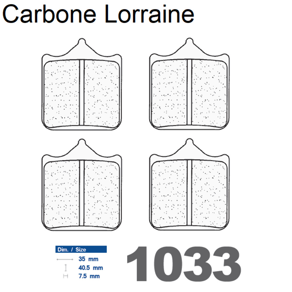 Plaquettes Carbone Lorraine de frein avant pour les sorties sportives en Benelli BX 449