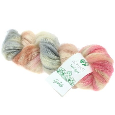 Wolle Kreativ! Lana Grossa - Silkhair hand dyed - Fb. 610 gulab 50 g