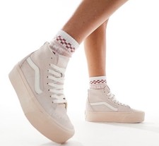 Vans SK-8 Hi Stackform Shoes Hi Top Unisex Men s 7.5 Womens 9 EU 40 Shell Suede