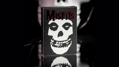 Black box with white skull design, red “MISFITS” text, and orange “FIEND” logo on front.