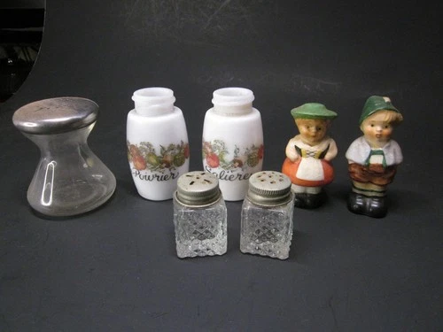 Vintage Salt and Pepper Shaker Lot – Glass, Milk Glass, Ceramic – Mixed Styles