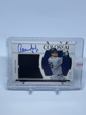 2022 Panini National Treasures Colossal Material Signatures Aaron Judge Auto /25