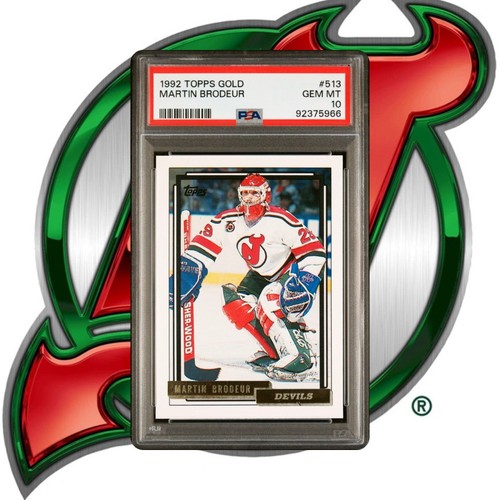 Martin Brodeur [Gold] #513 1992 Topps card