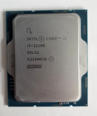Intel Core i3-12100 Prozessor CPU SRL62 (4,3 GHz,4 Kerne, LGA 1700) Tray **TOP**