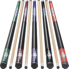POOL CUE STICK SET 5 Pack 58 Inch Canadian Maple Professional Billiard