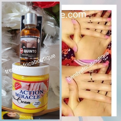2pc.  Action Miracle Knuckle Cream & Effaceur Cleanser. Fast On Dark Spot 