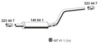 MittelschalldäMpfer Ernst 140041 FüR 2KJ 2CJ Caddy 2CB 2KB VW 3 2KA 2KH 2CA 2CH