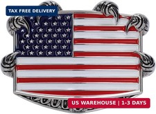 Belt Buckles for men women - Western Cowboy Belt Buckle American Flag and Eagle