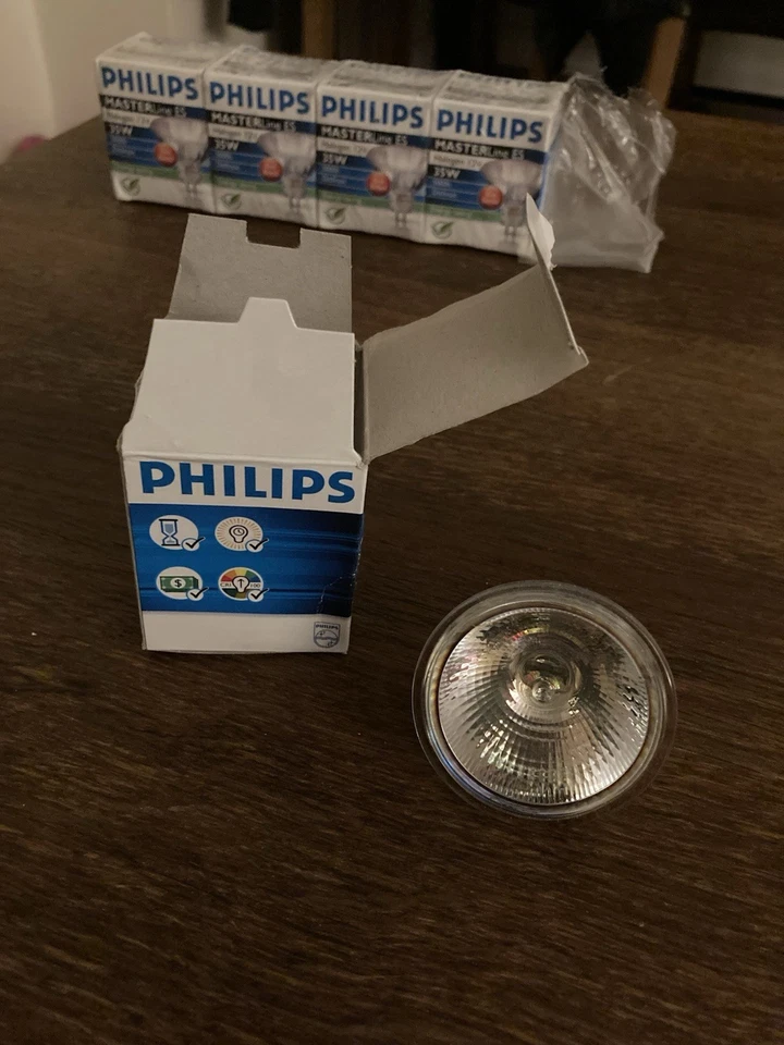 Philips MASTERLine ES MR16 35W GU5.3 12V Halogen Spot Bulbs Pack of 5 New - Image 3 of 4