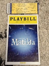 MATILDA Jun 2013 Broadway Playbill! GABRIEL EBERT Taylor Trensch LAUREN WARD +!