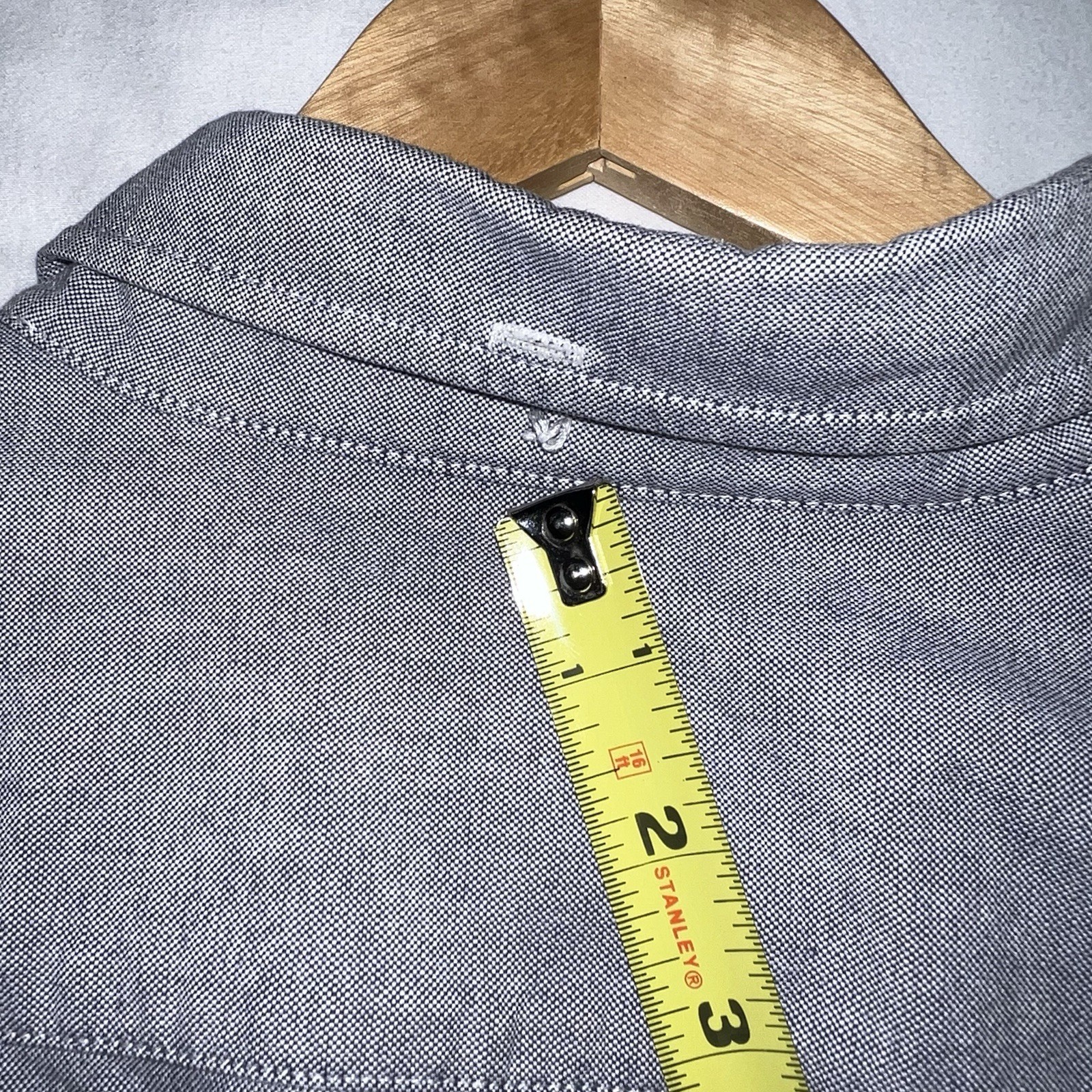 Supreme Button Up Size L  Solid Grey Y2K Skater G… - image 6