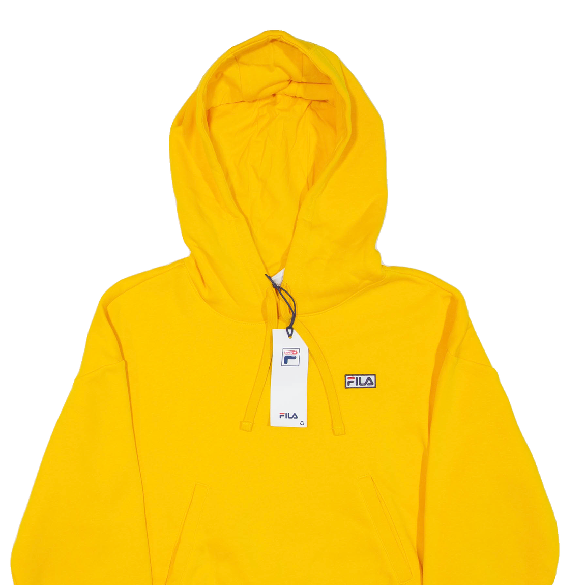 FILA Cropped Felpa Donna Giallo con Cappuccio S