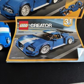 LEGO Creator 31070 Turbo Track Racer 3-in-1 w/ Instructions and extra pieces