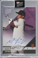 2018 Topps Now Road to Opening Day Purple 19/25 Miguel Gomez #OD-446C Auto 5g4