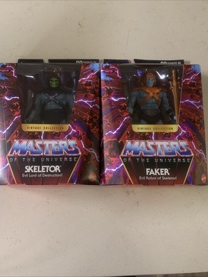 2-Master Of The Universe Masterverse Vintage Collection Skeletor And Faker