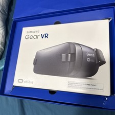 Samsung Gear VR Black Blue Oculus Smartphone Virtual Reality Headset In Box