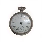 Heavy Antique Sterling Silver Case American Broadway Waltham Mass Pocket Watch