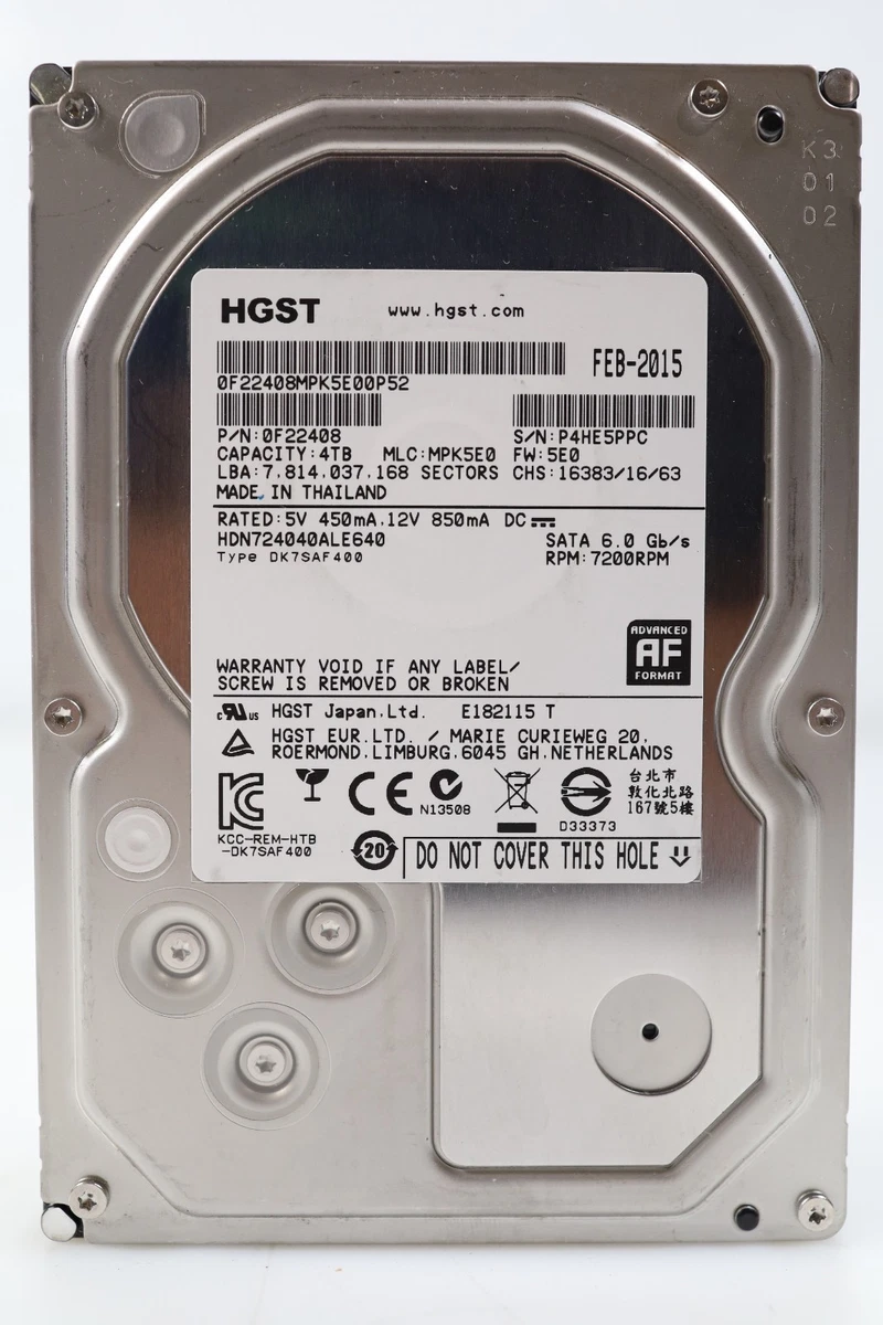HGST 4TB Computer Internal Hard Disk Drives for sale | eBay