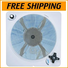Powerful Roof Vent Fan Motor Replacement Kit for RVs - 12V, Plastic Construction