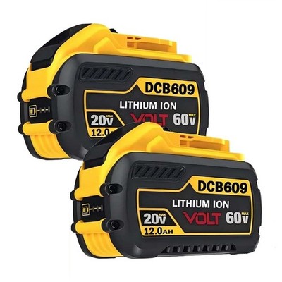 2-Pack Battery Replacement 20V MAX 60V FLEXVOLT for Dewalt DCB606 DCB609 DCB205