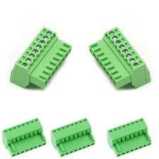 XUGERIP 5 PCS 8 Pin 2.54mm Pitch Screw Terminal Block Connector for 2618AWG, ...