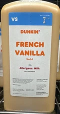 Dunkin Donuts French Vanilla Swirl 64 oz Jug with Pump New Sealed