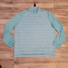 Johnnie-O Men's XL Blue Apex Performance Quarter-Zip Pullover NEW 128