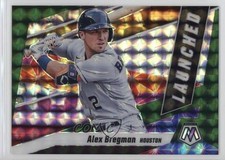 2021 Panini Mosaic Launched Green Mosaic Prizm Alex Bregman #L4 14x1