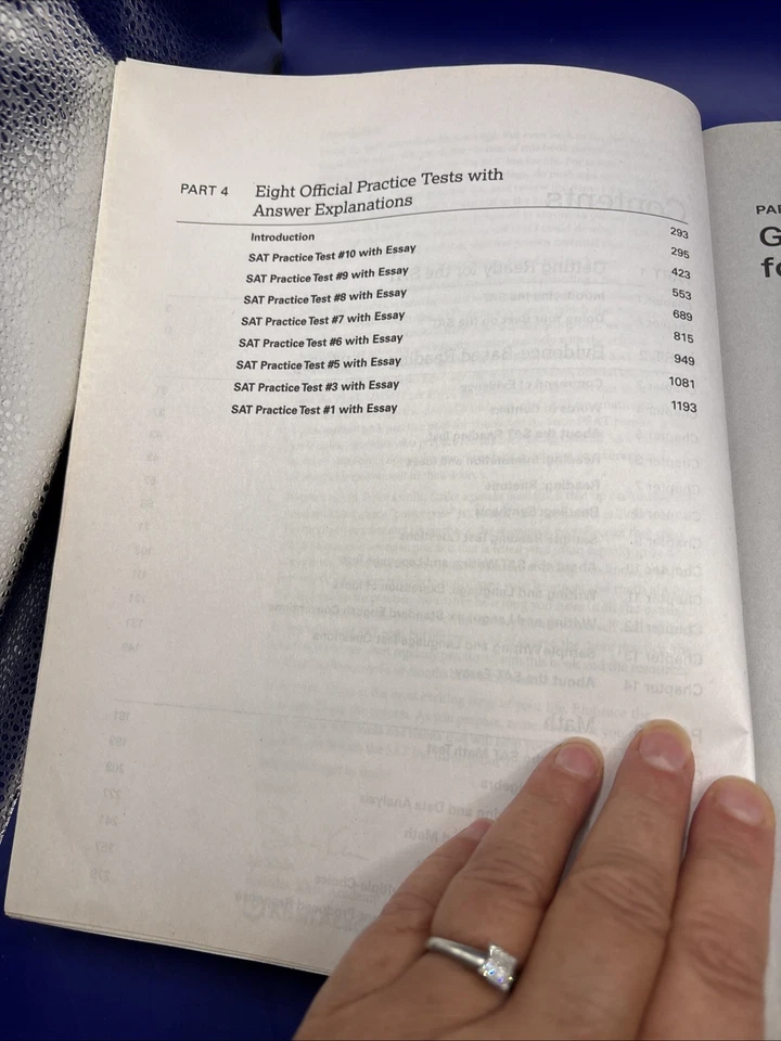 The Official SAT Study Guide 2020 Edition by The College Board-1,310 Pages - Image 4 of 4