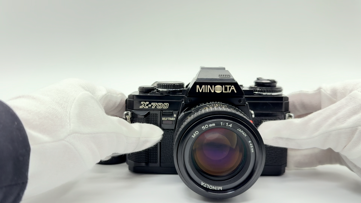 Near Mint] Minolta X-700 MPS Black MD 50mm f:1.4 SLR 35mm Film