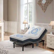 Advanced Power Base Adjustable Bed Frame w/ Massage Wireless Remote USB Twin XL