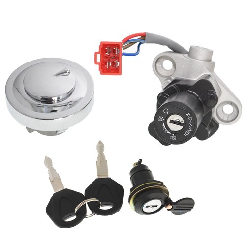 For Yamaha V-STAR 650 1100 1999-2016 Ignition Switch Fuel Cap Seat Lock Keys US - Bild 4 von 16