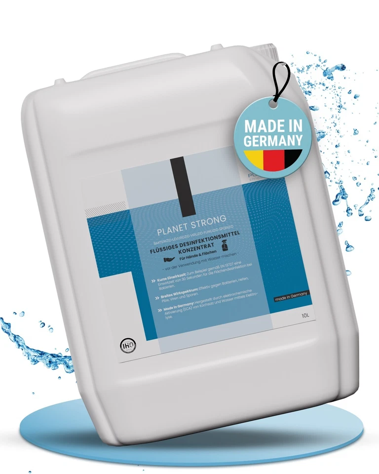PI PLANET INNOVATION Planet Strong® 10L alkoholfreies Desinfektionsmittel Konzentrat Hände & Flächen