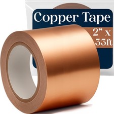 Kraftex Copper Tape 2 Inch x 33ft . Conductive Adhesive use as Copper Tape f...