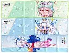 [Used] Towel/tenugui set of 3 types Muffler towel "Merck Storia x Gokurakuyu