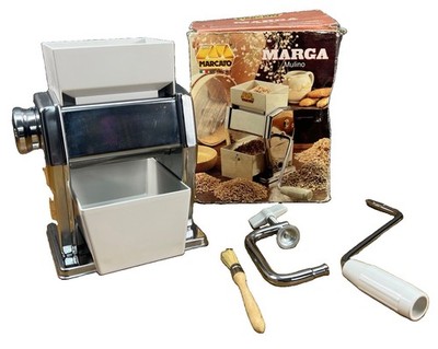 Marcato Marga Mulino Grain Mill Flaker Steel Oats Wheat Maker Italy Manual Roll