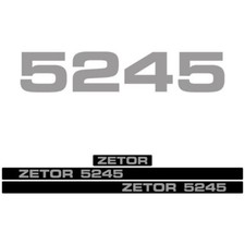Zetor 5245 Tractor Aftermarket Decal Aufkleber Adesivo Sticker Set