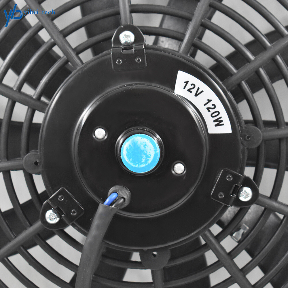 16" 12V 120W Universal Slim Fan Push Pull Electric Radiator Cooling Mount Kits E - Foto 8