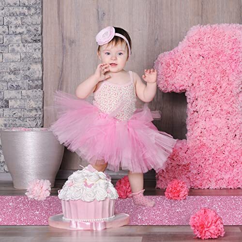 Carpet Runner Runway Rug 55 Gsm Thickness with 2.46 x 16.4 Feet Glitter Pink - Picture 5 of 7