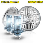 7 inch Black Halo Led Headlights Fit 2002-2006 Mercedes Benz W463 G Class Wagon