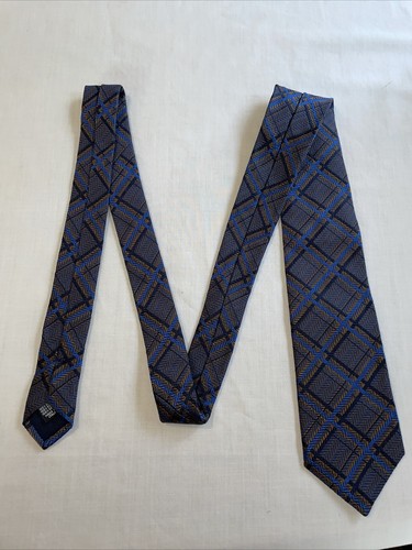 The Men’s Store Bloomingdale’s Dress Tie Mens Size 56” Blue Striped Silk Italy - Picture 4 of 12