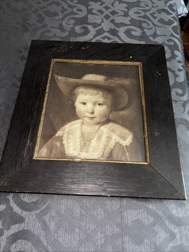 Original Print 19th Century by Samuel Arlent Edwards Original Frame W/glass B&W - Picture 2 of 15