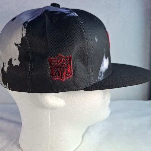 Arizona Cardinals New Era Fits Strapback Cap Hat Black Red Ink Dye - Picture 6 of 10