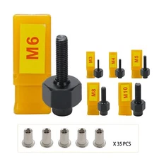 Hand Rivet Nut ToolHandy Rivnut Tool - Metric & SAE with 30pcs Steel Rivet Nu...