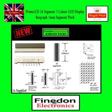 PrimeLED B13226W 26 Segment 3 Farben LED Bargraph Display Modul 1mm Segment