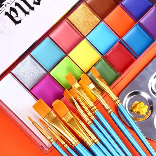 UCANBE Face Body Paint Set - Athena Painting Palette, 10 Professional Artist Br - Picture 3 of 7