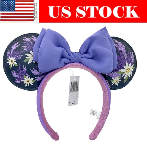 Disney-Parks Mickey Ohren Französisch Lavendel Blume-Lila Flieder Stirnband Freizeit - Bild 3 von 9