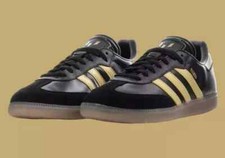Adidas Samba Messi Black Gold Leather Suede IH8159 New Soccer