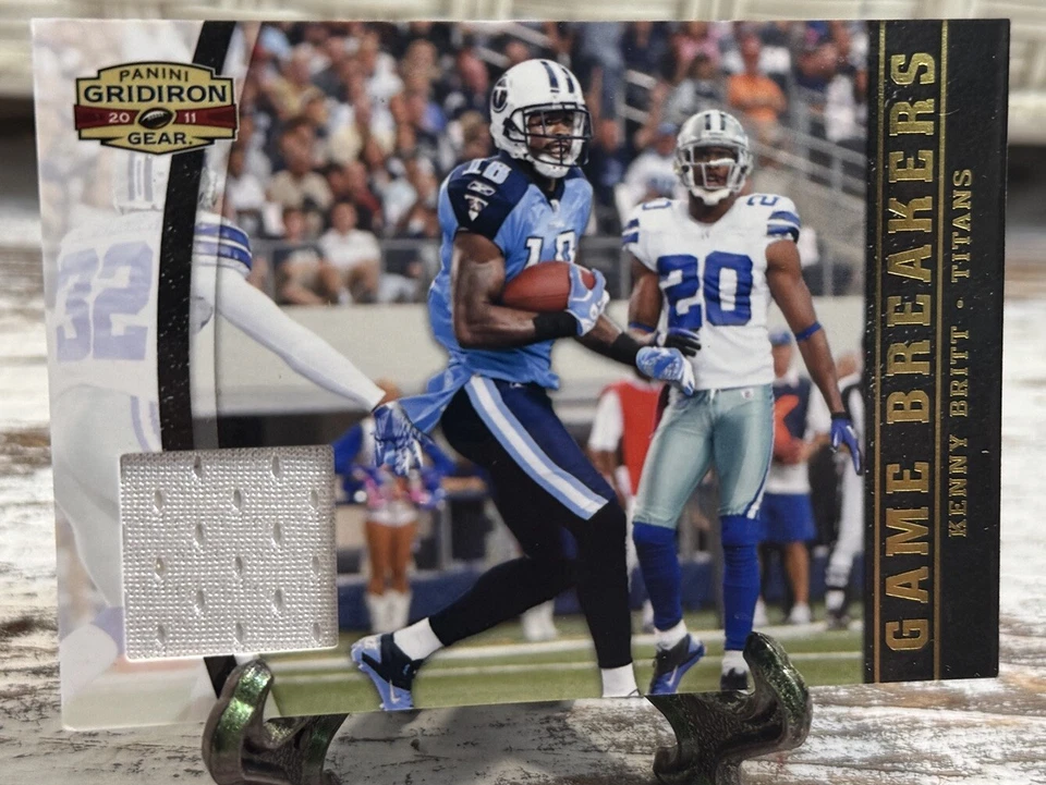 Kenny Britt -2011 Panini Gridiron Gear Gamebreakers Jerseys SER.#/250 PATCH - Image 2 of 4