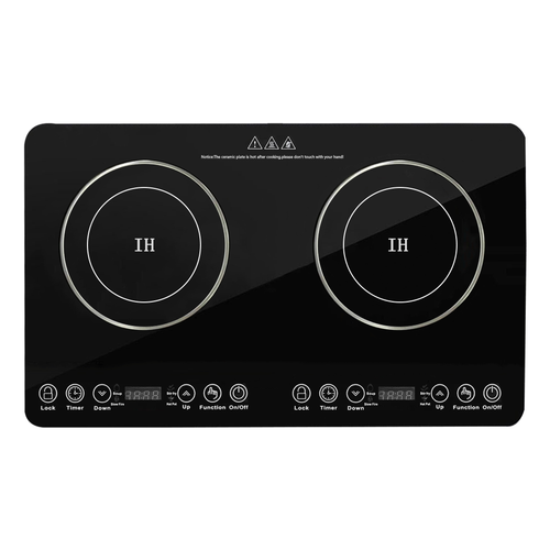 Double Electric Induction Cooktop Portable Kitchen Ceramic Glass Cooker 2025 - Picture 11 of 12